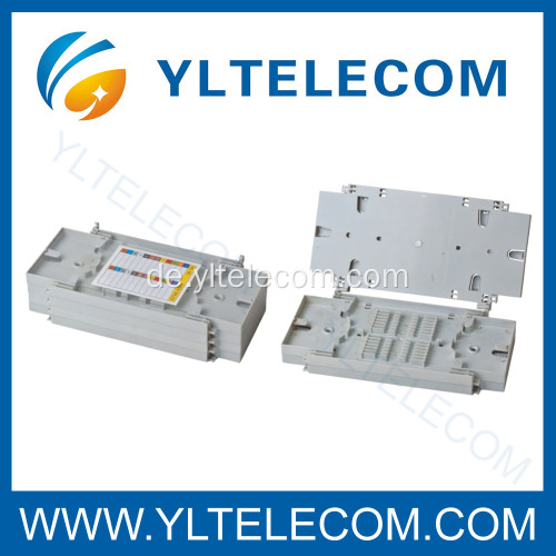 Umgedrehten Fiber Optic Spleißen Tablett mit durchsichtiger Abdeckung